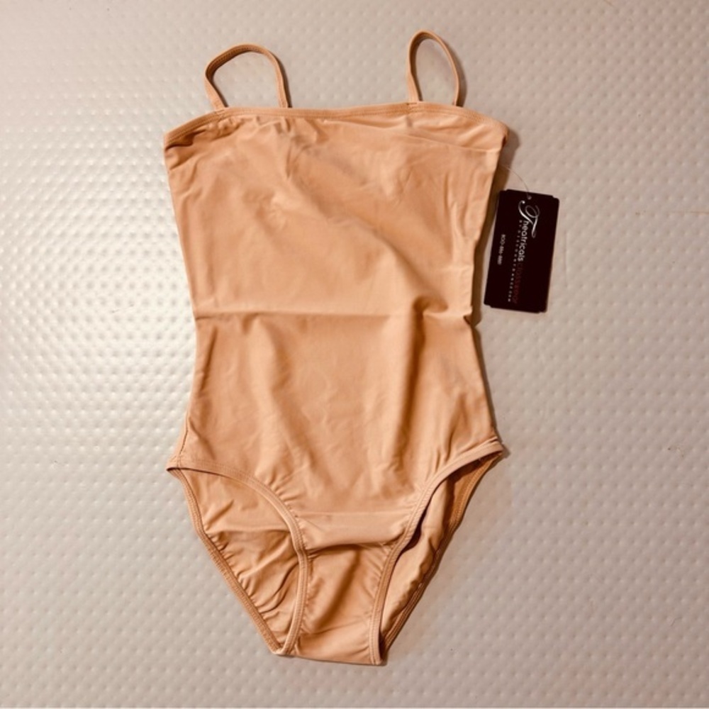 Theatricals Dancewear dance camisole Nude‎ caramel Leotard ballet NWT CM